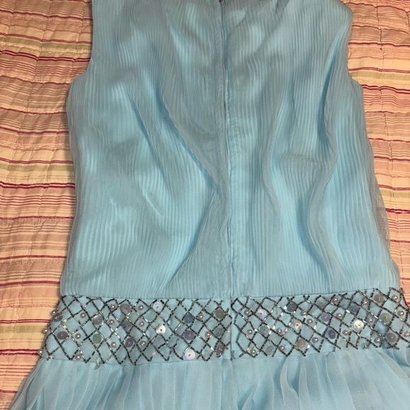 Miss Elliette Light Blue Formal Kids Dress - Picture 9 of 16